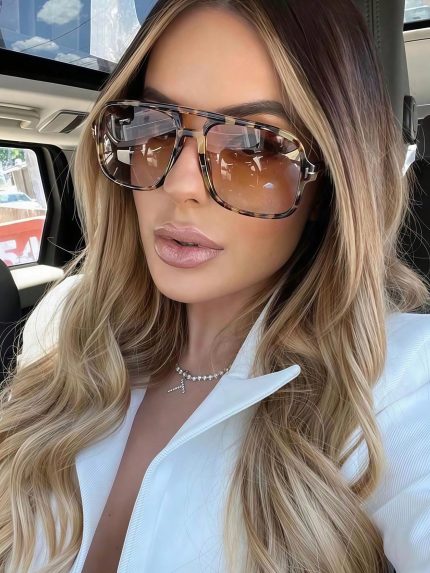1pc Retro Aviator Fashion Glasses