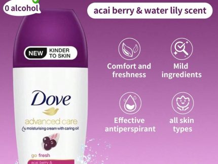 Dove Dove Anti-Perspirant Roll-On Deodorant 50ml, Pomegranate Lemon Fresh Scent
