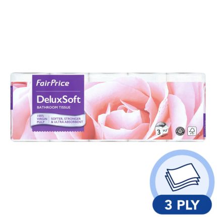 FairPrice DeluxSoft Bathroom Tissue (3ply)