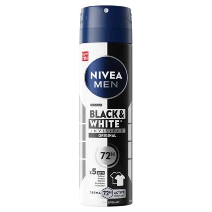 Nivea Deodorant Spray Invisible Black & White For Men